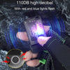 V20 Portable Keychain Light Rechargeable Bright Mini Flashlight(White Purple Light)