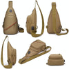 Oxford Cloth Leisure Single Shoulder Crossbody Bag Outdoor Chest Bag for Men(AU Digital)