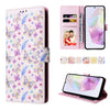 For Samsung Galaxy A26 5G Bronzing Painting RFID Leather Phone Case(Pansies)