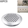 60 PCS 35mm Bevel Surface Cabinet Round Air Vent Stainless Steel Louvered Grille Cover Vents with Little Holes
