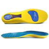 Sports Shock-absorbing Insoles Soft Bottom Sweat-absorbing Flat Arch Full Pad Heel Insoles, Size: 35-36(Yellow)