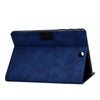 For Samsung Galaxy Tab A 9.7 T550/T555C Cowhide Texture Horizontal Flip Leather Case with Holder & Card Slots & Sleep / Wake-up Function(Blue)