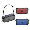 BDL-187 LED Light Solar Wireless Bluetooth Speaker Portable Outdoor Camping FM Radio(Black)