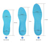 Thickening Shock Absorption Sports Insoles Running Slip Anti-Pain Sweat-Absorbent Breathable Basketball Military Training Insoles(L: 30.5cm)
