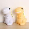 3 PCS Eco-friendly Silicone LED Dinosaur Colorful Soft Light Home Electronic Night Light(White)