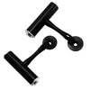 Road Bike T-Handle Mountain Bike Aluminum Alloy Extension Frame Lamp Clip Fixing Seat Extension Frame(Black)