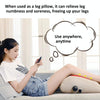 Press Inflatable Leg Rest Pillow Waist Cushion Portable Travel Back Cushion 48x43x19cm