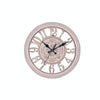 Home Round Retro Living Room Quartz Wall Clock(Antique Pink)