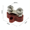 Double Terminal Block Spiral Fixed Wire Connector, Color: M8 Red