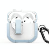 For AirPods 4 DUX DUCIS PECP Series Split Earphone Case with Hook(Blue White)