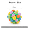 Dog Sniffing Ball, Treat Puzzle Toy, Fleece & TPR Rubber (White, Yellow, Orange, Green)