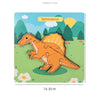 2 PCS Wooden 3D Stereo Dinosaur Puzzle Children Educational Early Education Toys(Spinosaurus)