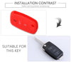 2 PCS Silicone Car Key Cover Case for Volkswagen Golf(Black)