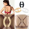 100 PCS Underwear Accessories Bra Non-slip Buckle Invisible Buckle, Style:Oval(Clear)