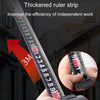DONG GSHENG High Precision Home Use Steel Utility Scale Thickened Measuring Tape, Model: Black Shell White Frosted 5m x 19mm