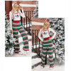 Autumn and Winter Knitted Back Pants Christmas Snowflake Knitted Jumpsuit, Size: S(Green)