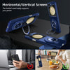 For Samsung Galaxy Z Flip5 360 Rotation Ring Holder MagSafe Shockproof PC Phone Case(Royal Blue)