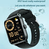 Aluminum Voice Assistant Music Blood Glucose Watch(Black)