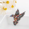 Inlaid Bee Bird Brooch Personality Clothing Pins Scarf Buckle(Colorful)