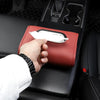 Auto Armrest Tissue Box Car Seat Back Hanging Napkin Pack Cover(Black)