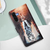 For Samsung Galaxy A56 5G Colored Drawing Pattern Plain Weave Leather Phone Case(Cats And Tigers)