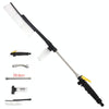 High Pressure Car Wash Nozzle Soft Bristle Long Handle Brush Foam Bottle Tool Set, Specification: Set 3