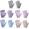 Ladies Non-Slip Fingerless Aerial Yoga Aid Gloves(A3 Beige)