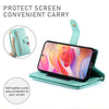 For Samsung Galaxy A36 Nine Card-slot Zipper Wallet Bag Leather Phone Case(Mint Green)