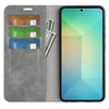 For Samsung Galaxy S25 5G Retro-skin Magnetic Suction Leather Phone Case(Grey)