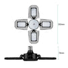 100W LED Garage Light Factory Warehouse Folding Four-Leaf Lamp(Cold White Light)