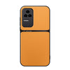 For Redmi K50 / K50 Pro Litchi Leather Magnetic Full Coverage Shockproof Phone Case(Yellow)