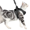 Grey Cat Harness & Leash, M (28-33cm Chest) - Escape Proof
