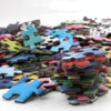 Round Puzzle Cartoon Plane Puzzle Jigsaw Toy 1000 PCS(Rainbow)