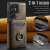 For Samsung Galaxy S23 Ultra 5G DG.MING K1 MagSafe Detachable Wallet RFID Back Cover Phone Case(Coffee)