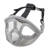 Breathable Bulldog Muzzle, Grey, Size L - Comfortable & Adjustable