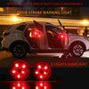 2 PCS Car Door Magnetic Warning Strobe Light Lamp(Red Light)