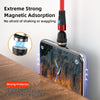 ENKAY 3 in 1 3A USB to Type-C / 8 Pin / Micro USB Magnetic 540 Degrees Rotating Fast Charging Cable, Length:1m(Red)