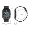 LOANIY F60 1.7 Inch Body Temperature Detection Smart Watch(Grey)