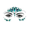 3 PCS  Forehead Green Masquerade Makeup Acrylic Face Sticker