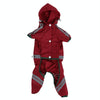 Waterproof Dog Raincoat, Red, XS - Breathable & Reflective