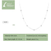 Zircon Necklace Platinum Plated Girls Necklace