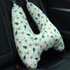 55x66cm Children Car Seat Belt Prevent Neck Strangulation Sleeping Pillow(Avocado)