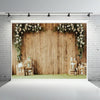 1.25x0.8m Wood Grain Flower Branch Props 3D Simulation Photography Background Cloth, Style: C-1596