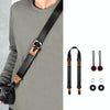 Quick Release Mirrorless Camera Crossbody Strap SLR Camera Decompression Halter Strap(Black+Brown)