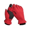 1pair Rocker Fleece Winter Warm Anti-Slip Gloves Outdoor Riding Sports Gloves, Size: M(Red)