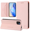 For Samsung Galaxy A03 164mm RC01 Dual-Folded Magnetic Suction RFID Leather Phone Case(Pink)