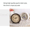 G51 Personality Retro Alarm Clock Bed Mute Metal Student Alarm Clock, Colour: Black 2
