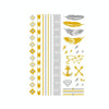10 PCS Waterproof Hot Stamping Fashion Temporary Tattoo Stickers(VT-317)