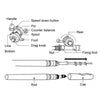 Flywheel Pen Style Fishing Rod(Gold)