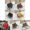 Mini Messenger Bag Cute Tassel Design Kids Coin Purses Children Handbags Shoulder Bags(Brown)